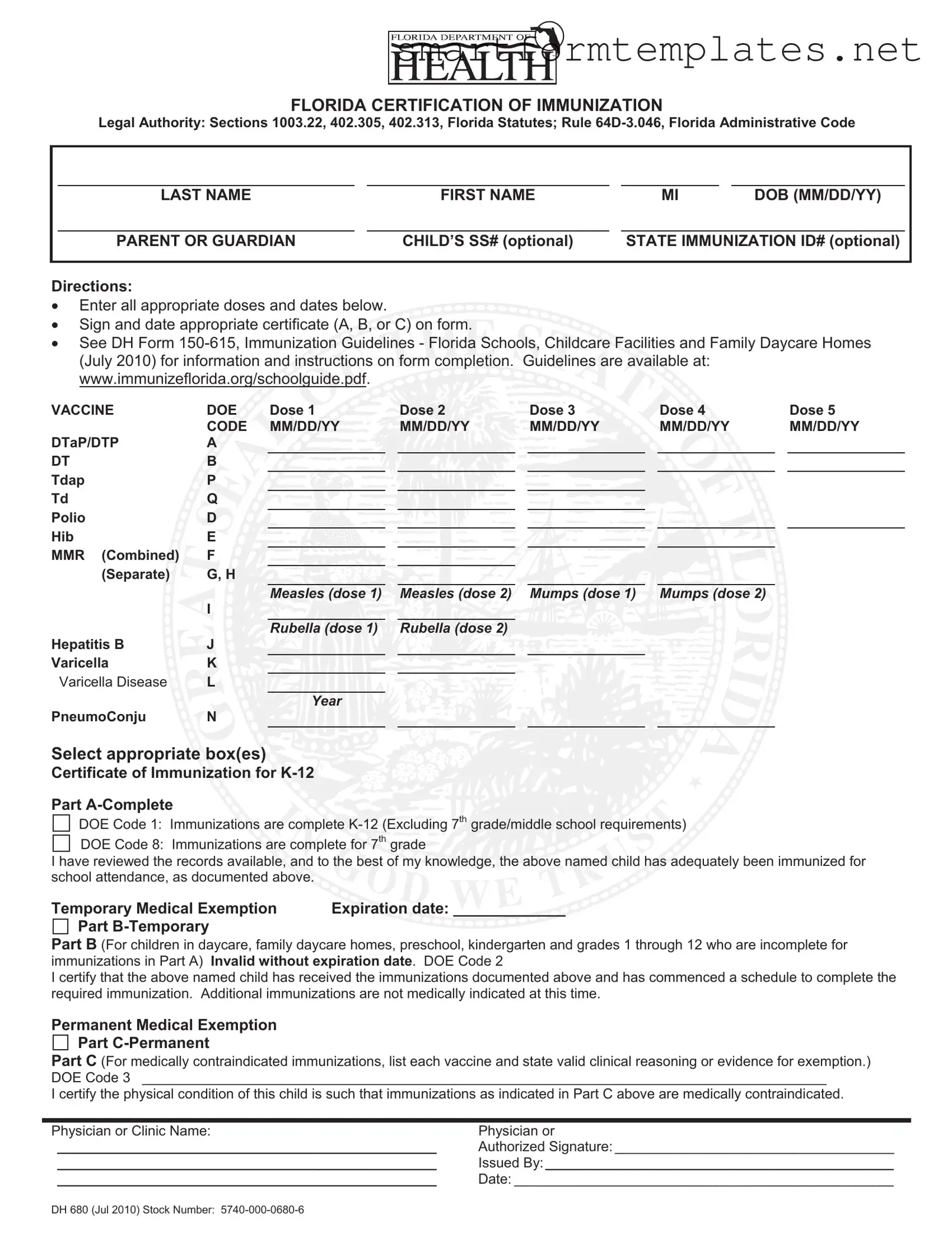 Free 680 PDF Form