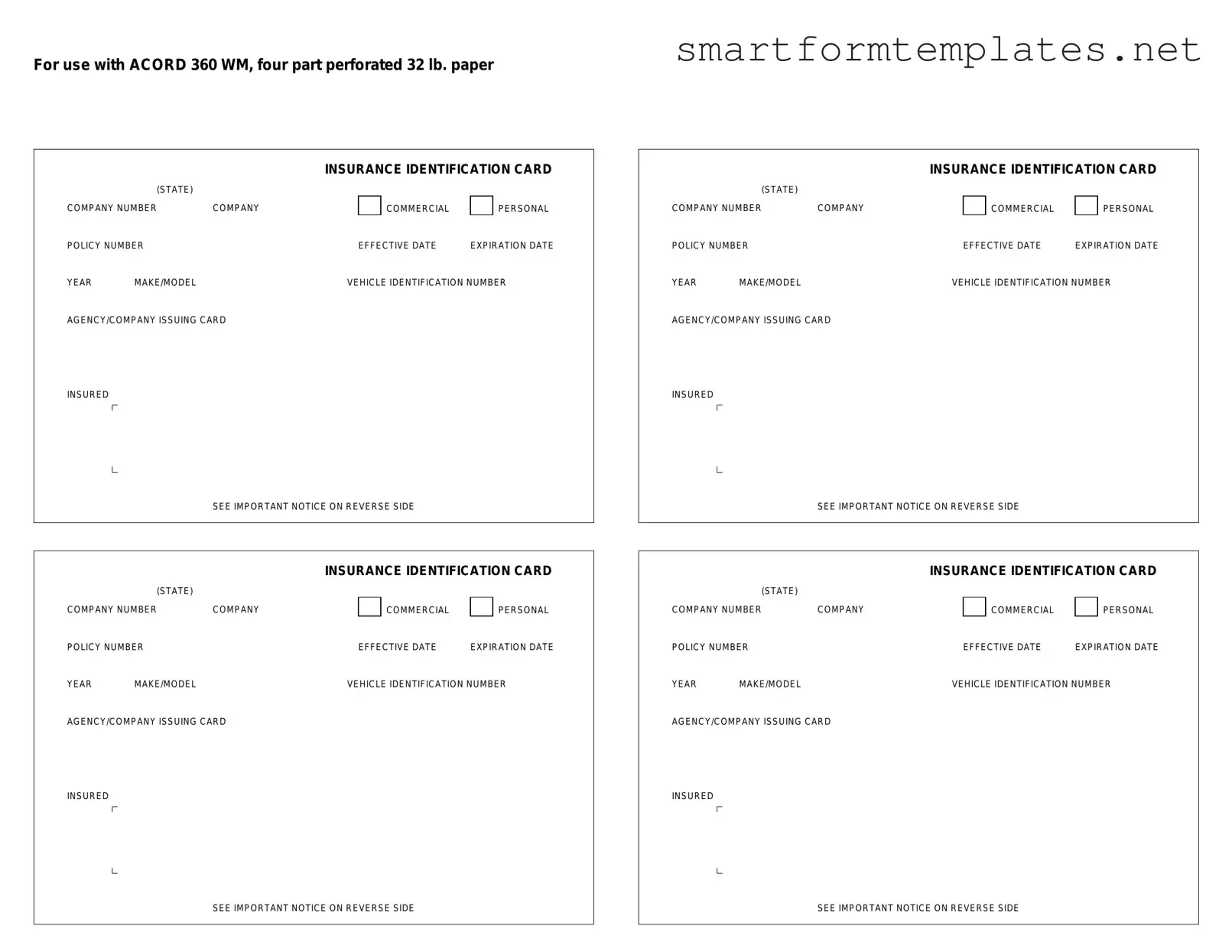 Free Acord 50 WM PDF Form