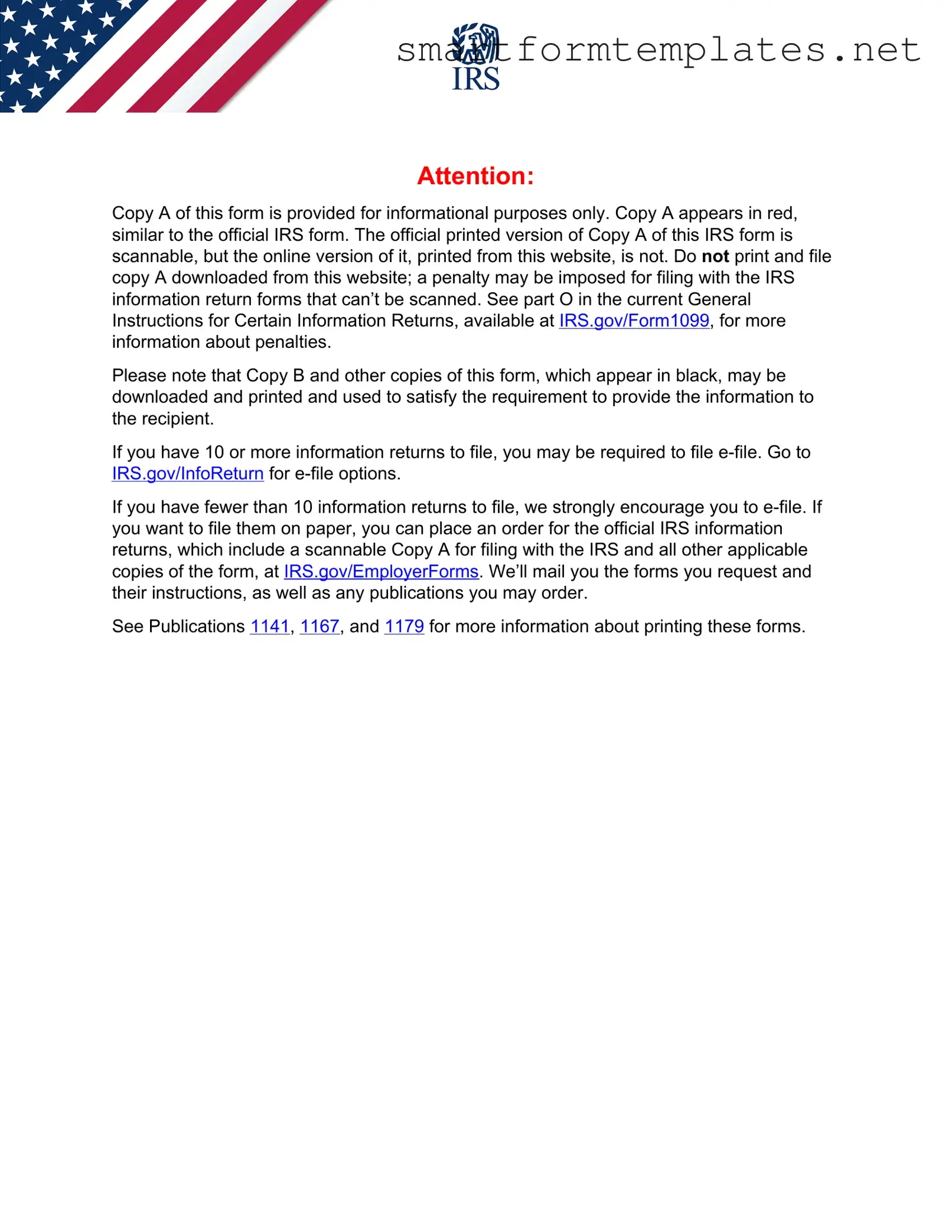 Free IRS 1099-MISC PDF Form
