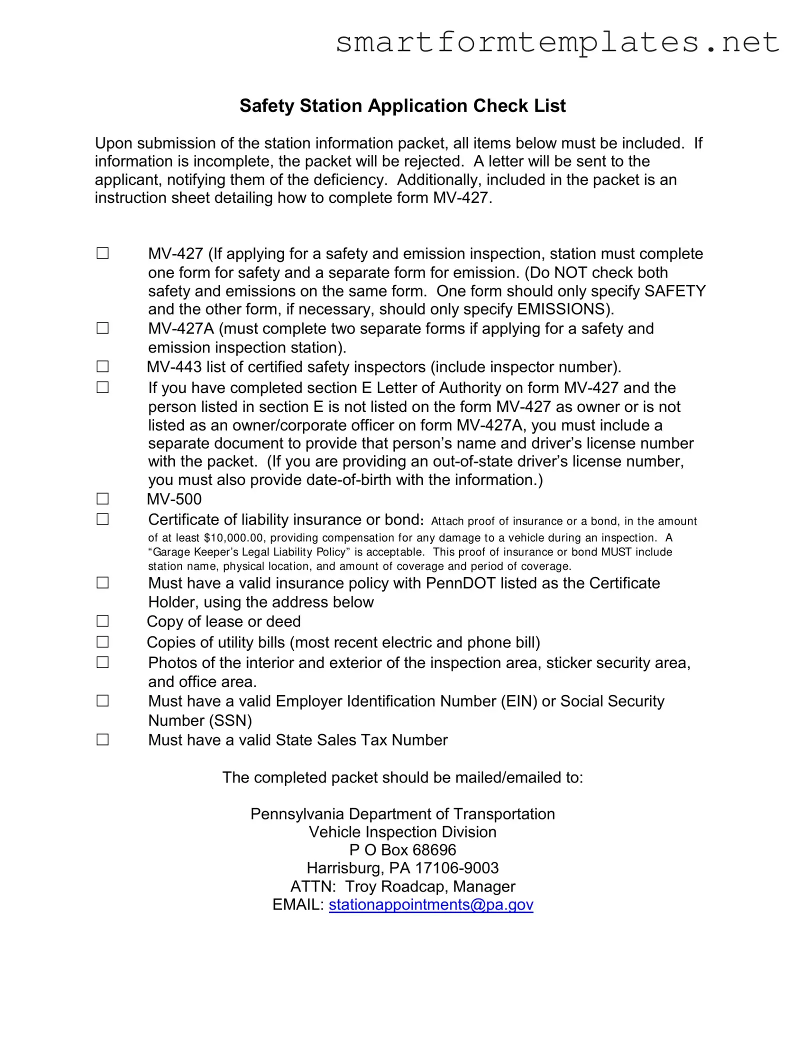 Free Mv 427 Penndot PDF Form