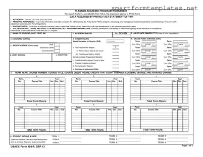 Free 104 R PDF Form