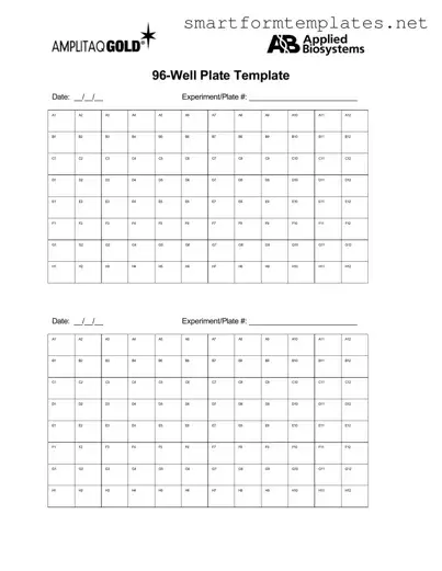 Free 96 Well PDF Form
