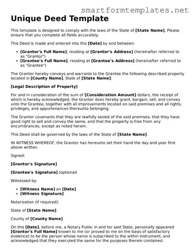Deed Template