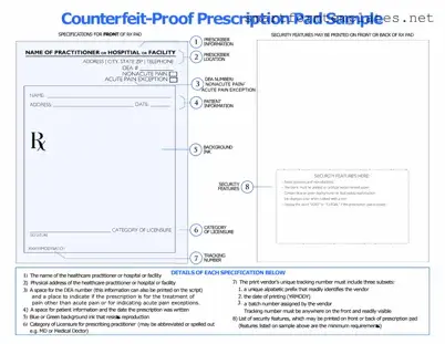 Free Prescription Pad PDF Form