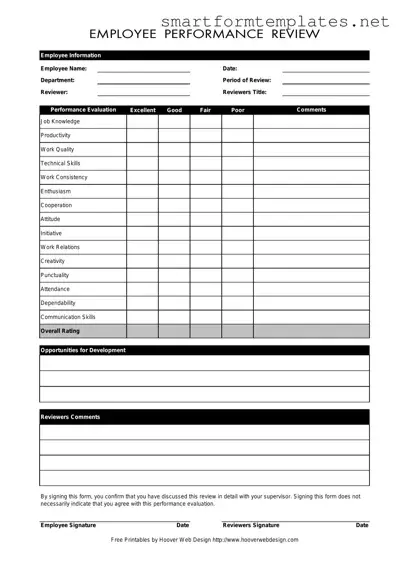 Free Employee PDF Form