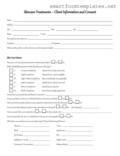 Free Facial Consent PDF Form
