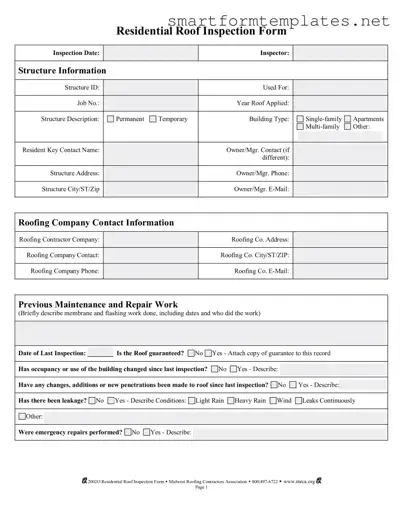 Free Roof Inspection PDF Form